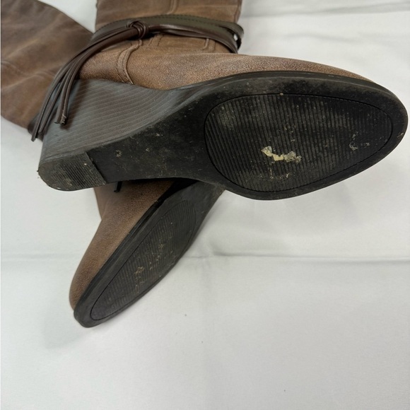 Maurices Brown Over the Knee Boots with Suede Finish - Picture 5 of 9